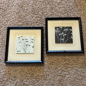 Set of Two Botanical Framed Wall Art